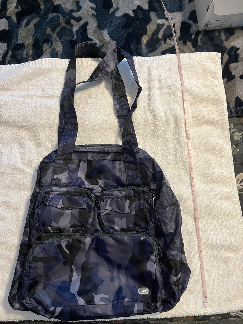 lug Men's Navy Camouflage Shoulder Tote